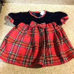 Red plaid dress